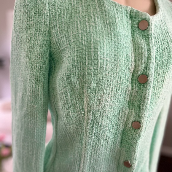 Mint tweed Zara jacket - Picture 3 of 4